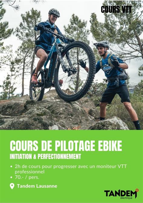 Cours Et Sorties Vtt Lectriques Tandem Lausanne Et Riviera Votre