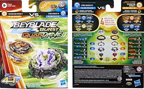 BEYBLADE Burst QuadDrive Destruction Ifritor I7 And Stone Nemesis N7