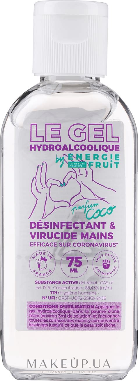 Energie Fruit Hydroalcoholic Gel Coco - Гель-дезинфектор для рук ...