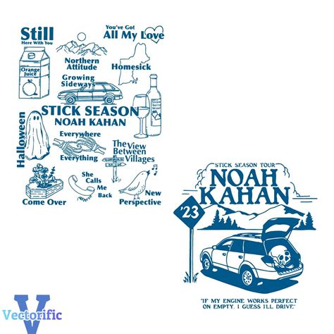 Noah Kahan Stick Season 2023 Folk Pop Music Svg Cutting File Inspire