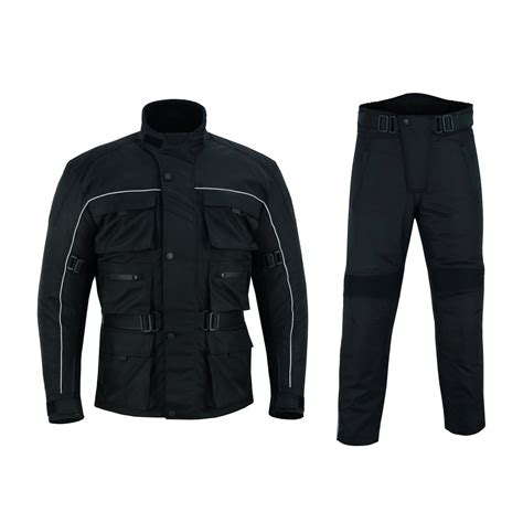 Warrior Gears 6 Pockets Mens Motorcycle Suit Textile Racing Motorbike