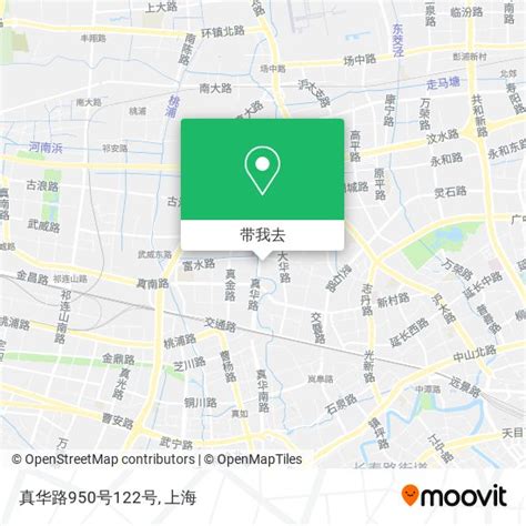 如何乘坐 公交 或 地铁 前往大场镇的真华路950号122号？