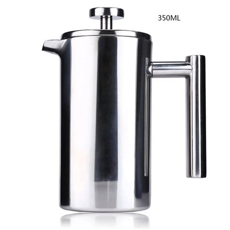 350ML Stainless Steel Coffee Pot French Press With Coffee Filter