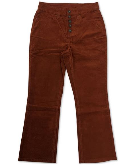 Style And Co Plus Size Button Down Corduroy Pants Created For Macys