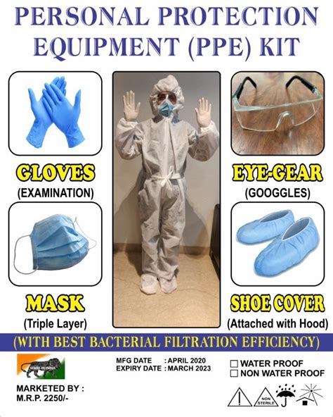 Non Woven Laminatef Free Size Unisex PPE Kit At Rs 350 In Jalandhar