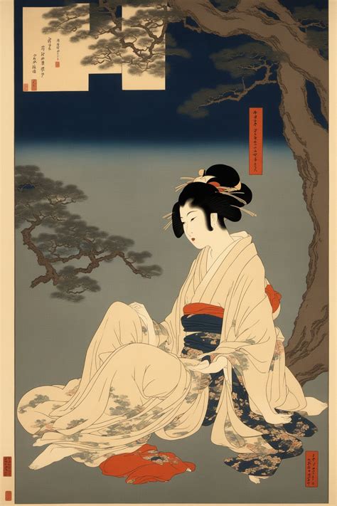 Japanese Woodblock Style Image Image Created By Captfantastic