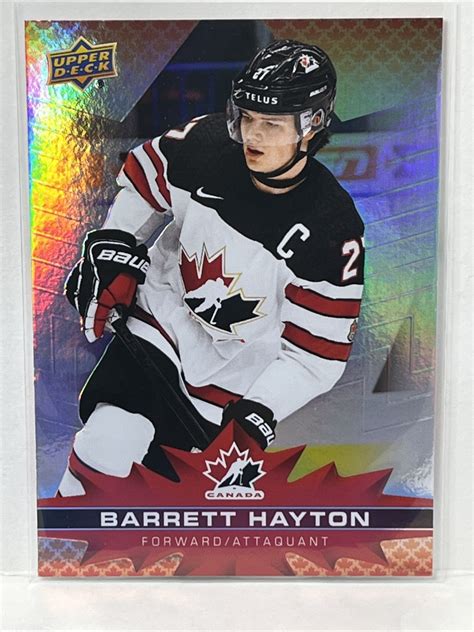 team canada barrett hayton  ud tim hortons base card