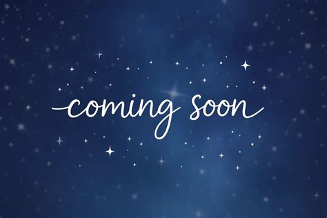 Coming Soon Text with Starry Night Background - Free Download - AI