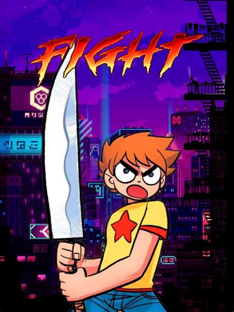 Scott Pilgrim Pixel Art Sword Geek Stuff Wallpaper Anime Geek