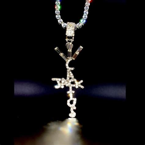 14k Goldwhite Gold Hiphop Travis Scott Cactus Jack Iced Etsy