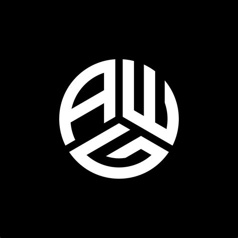 AWG letter logo design on white background. AWG creative initials ...
