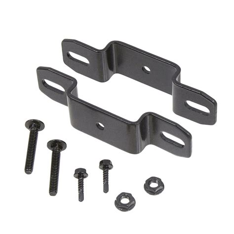 2 Sq Steel Ornamental Fence Line Bracket Black Ebay