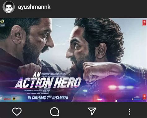 Ayushmann Khurrana Unveils First Look Poster Of An Action Hero