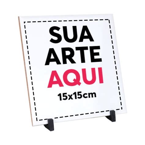 Azulejo Personalizado Suporte X Cm Sua Arte Ou Logo