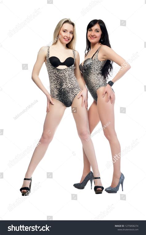 Two Women Blonde Brunette Sexy Dress Stock Photo 1275858274 Shutterstock