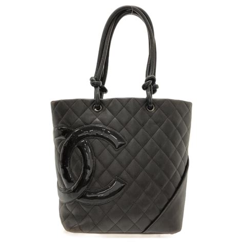 Chanel Cambon Black Leather Ref Joli Closet