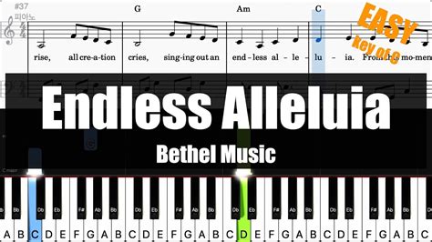 Bethel Music Endless Alleluia Key Of C Sheet Lyrics Chords