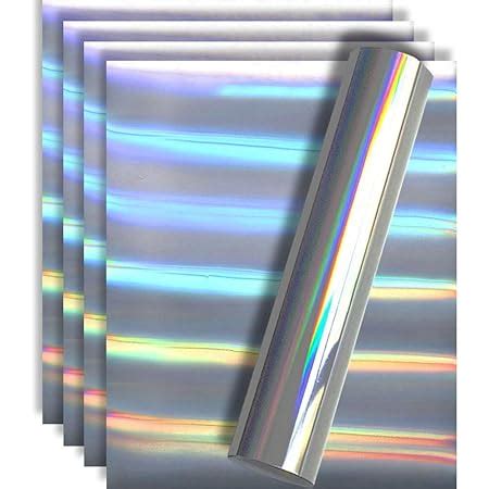 Amazon Holographic Rainbow Silver Metallic Foil Htv Heat Transfer