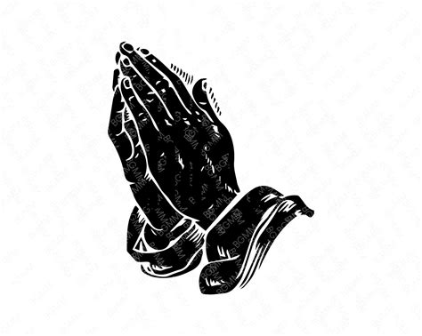 Praying Hands Svg Jesus Pray Svg Religious Svg Cur File For Etsy Uk