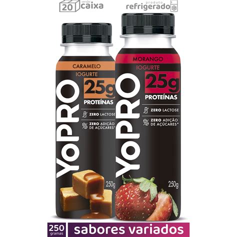 YoPRO Líquido 250g 25g Proteínas Sabores Variados Frete grátis