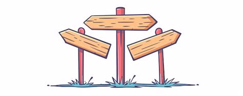 Three Blank Wooden Signposts Pointing In Various Directions Offer