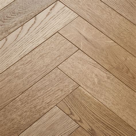 Parquet bâton rompu Chêne contrecollé brossé vernis naturel 14x120