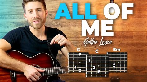 All Of Me Guitar Tutorial John Legend Easy Chords Guitar Lesson Youtube