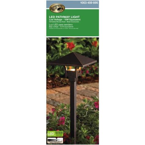 Hampton Bay 25 Watt Equivalent Low Voltage Oil Rubbed Bronze Integrated Led Outdoor Landscape