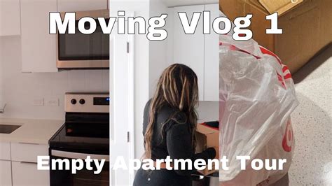 Moving Vlog 1 Empty Luxury Apartment Tour Target Shopping Cleaning