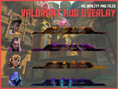 Vyse Update Valorant Hud Overlays All Agent Ready File Twitch Overlay