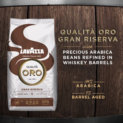 Original coffee beans Lavazza Qualità Oro Gran Riserva 1kg coffeeynya ua