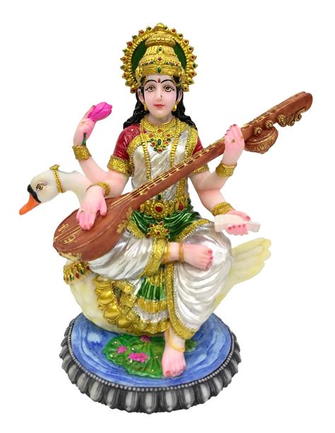 Buy Sri Krishna Culture Large Saraswati Ji Hindu God And Goddess Idol