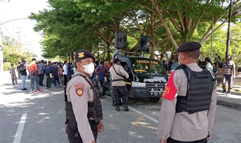 100 Personel Polresta Palangka Raya Dikerahkan Untuk Amankan Aksi Damai