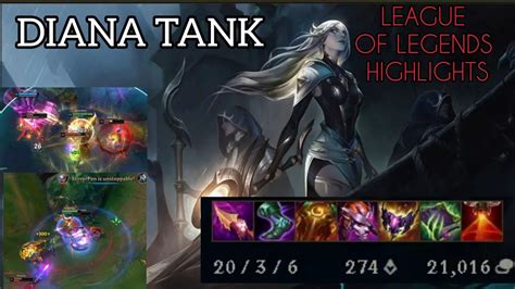 DIANA TANK BUILD LEAGUE OF LEGENDS YouTube