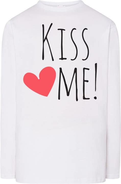 Walentynki Longsleeve męski Kiss Me Serce r XS Ceny i opinie Ceneo pl