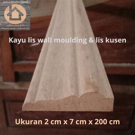 Jual Kayu Lis Wall Moulding Cm Shopee Indonesia