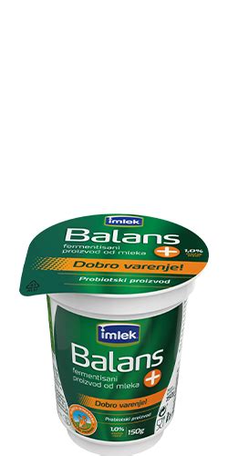Balans Probiotski Jogurt I Drugi Probiotski Proizvodi Imlek