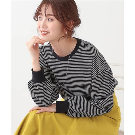 キューティーブロンド Cutie Blonde ボーダーリブカットソー ブラック ファッション通販 MAGASEEK マガシーク