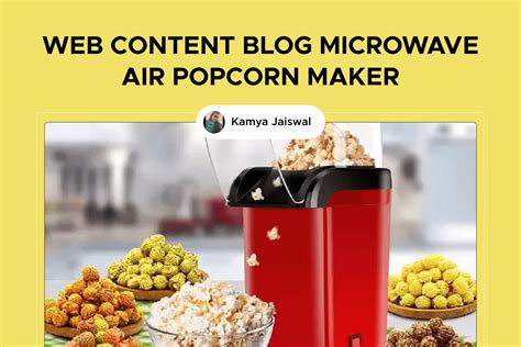 Web content blog MICROWAVE AIR POPCORN MAKER - Fueler