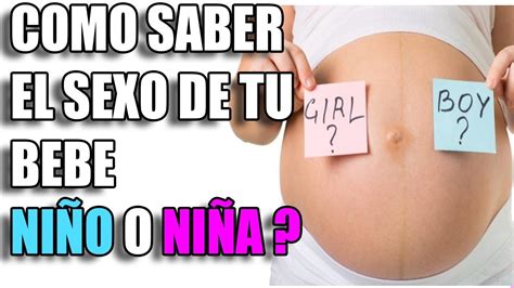 Como Saber El Sexo De Tu Bebe En El Embarazo Como Saber Si Es Niño O