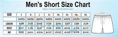 Size Chart For Swim Trunks