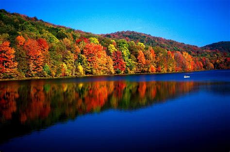 Plum Orchard Lake In West Virginia West Virginia Virginia Fall Virginia