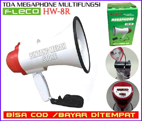 TOA Megaphone Fleco HW 8R Multifungsi Pengeras Suara Rekam Dan