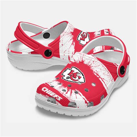 Kansas City Chiefs Ink Splash Croc Style Clogs