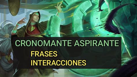 Cronomante Aspirante Tai Frases E Interacciones YouTube