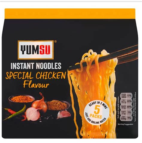 Yumsu Instant Noodles Special Chicken Flavour 5 X 70g Premier Kirkconnel