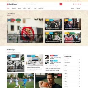 News Html Template In Bootstrap 5 - TemplateOnWeb