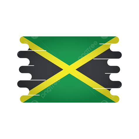 Bandera De Jamaica Png Vector Diseño PNG Jamaica Bandera Vector PNG