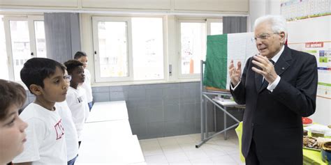 Le Foto Della Visita Di Mattarella In Una Scuola Di Palermo Giornale