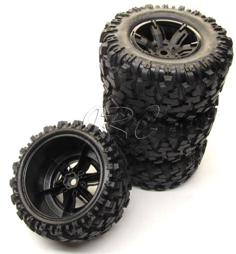 X Maxx Wheels And Tires 8s Factory Glued Assembled Set 4 New Traxxas